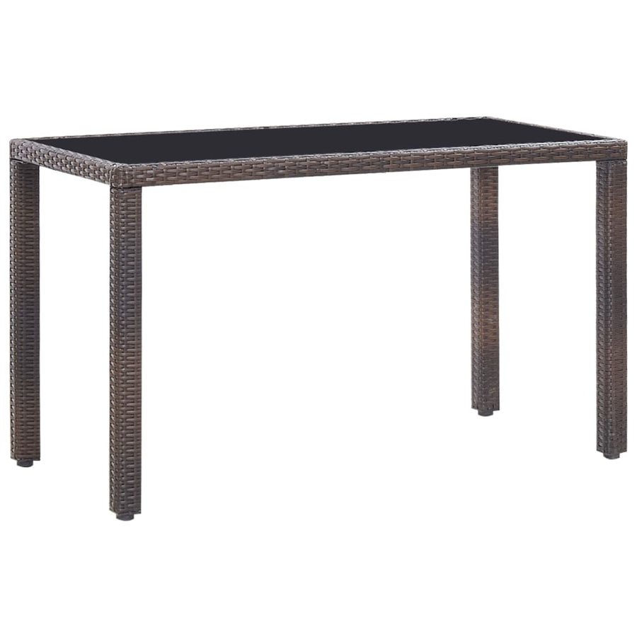 5-Delige Tuinset Met Kussens Poly Rattan Bruin