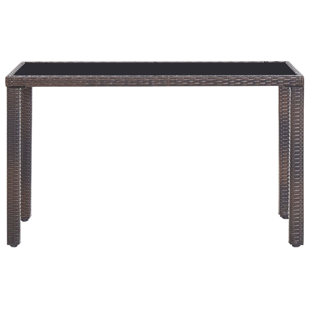 5-Delige Tuinset Met Kussens Poly Rattan Bruin