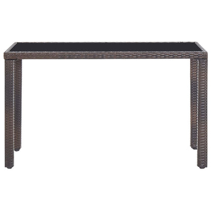 5-Delige Tuinset Met Kussens Poly Rattan Bruin