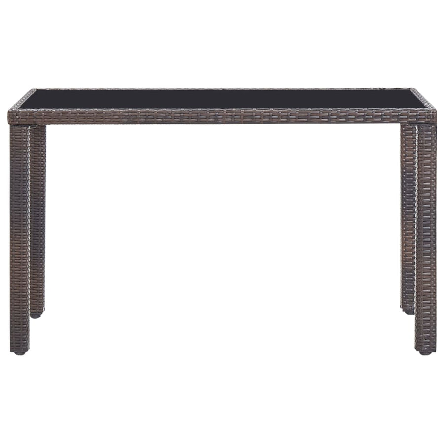 5-Delige Tuinset Met Kussens Poly Rattan Bruin