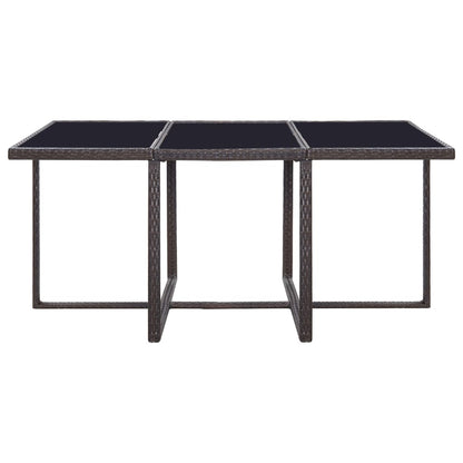 11-Delige Tuinset Met Kussens Poly Rattan Bruin Bruin