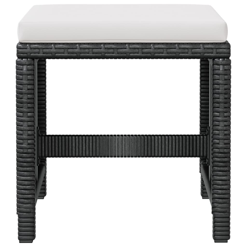 Tuinset Poly Rattan En Acaciahout Zwart 5