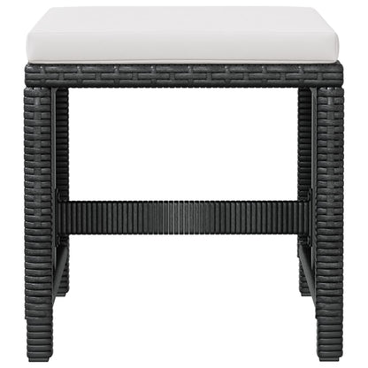 Tuinset Poly Rattan En Acaciahout Zwart 5