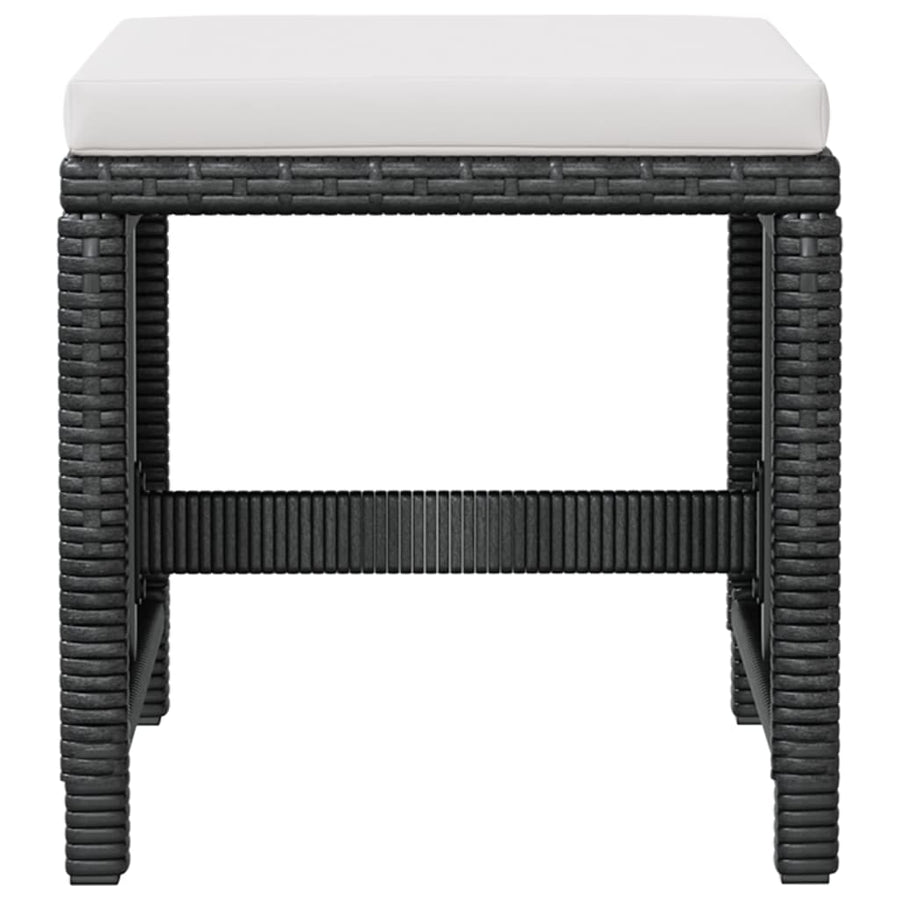 Tuinset Poly Rattan En Acaciahout Zwart 5