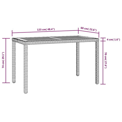 Tuinset Poly Rattan En Acaciahout Zwart 5