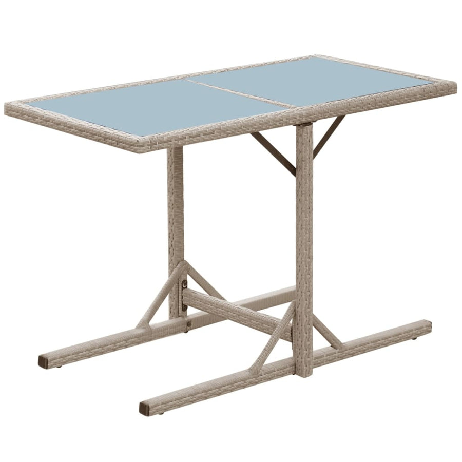 Bistroset Met Kussens Poly Rattan Beige