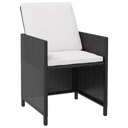 13-Delige Tuinset Met Kussens Poly Rattan Zwart En Bruin 1