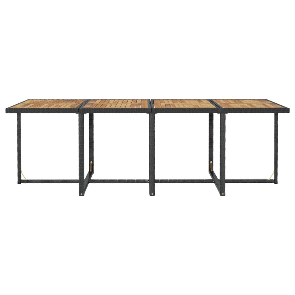 13-Delige Tuinset Met Kussens Poly Rattan Zwart En Bruin 1
