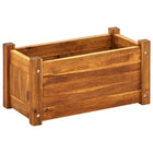 Raised planter 50x25x25 cm acacia wood
