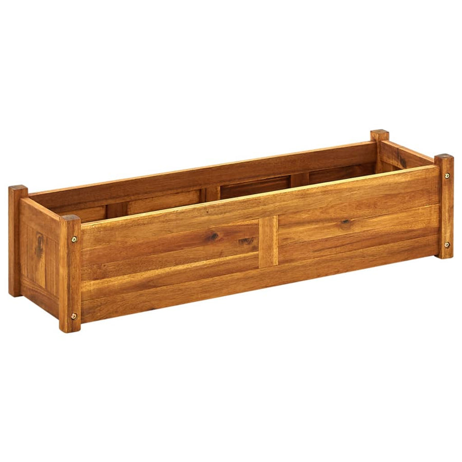 Plantenbak Verhoogd Acaciahout 100 x 30 x 25 cm