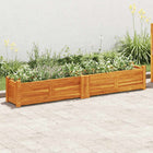 Raised Acacia Wood Planter 150 x 30 x 25 cm