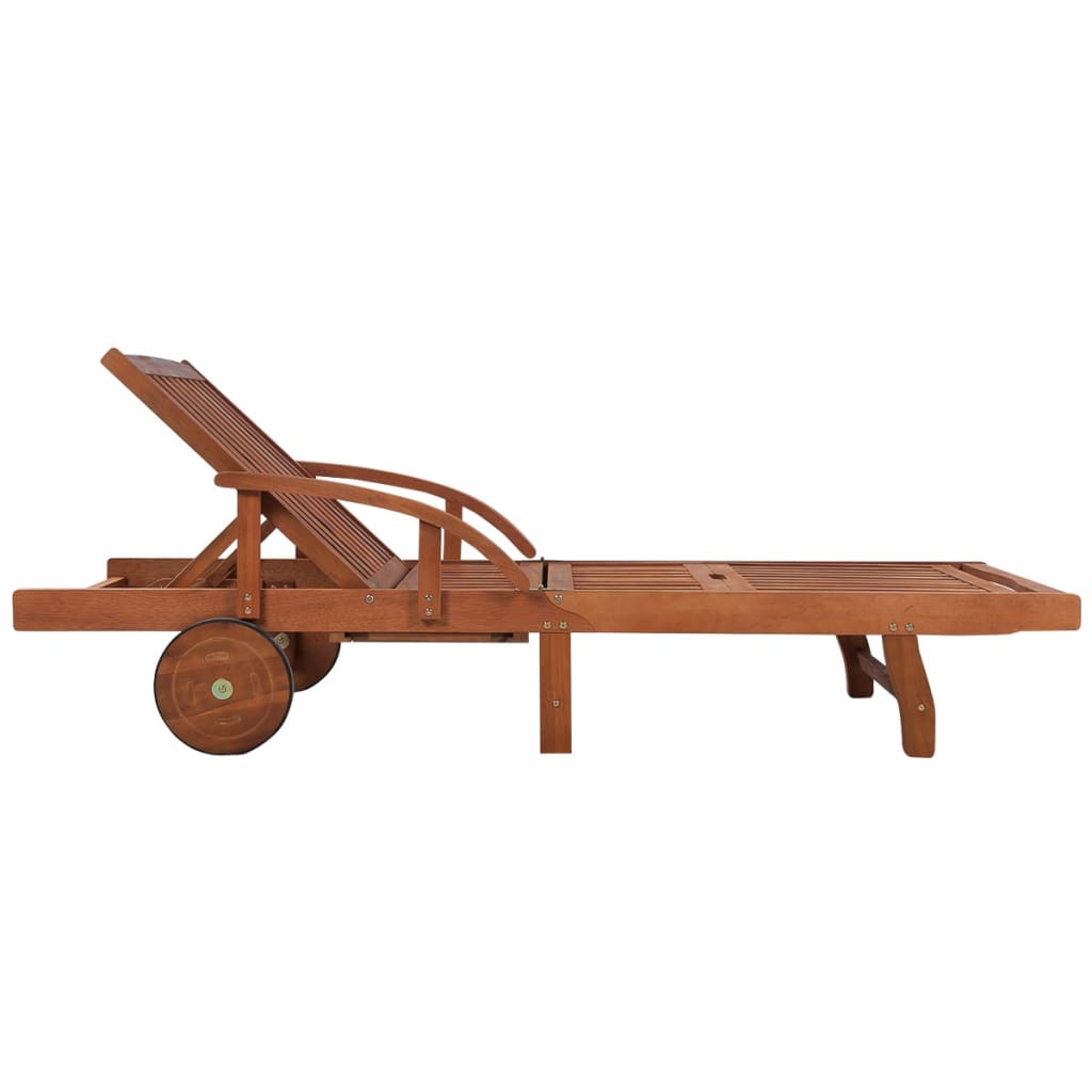 Ligbed Met Tafel Massief Acaciahout 1 ligbed met tafel