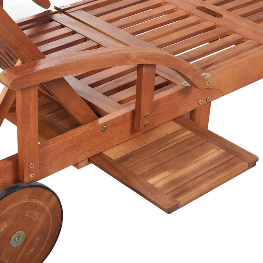 Ligbed Met Tafel Massief Acaciahout 1 ligbed met tafel