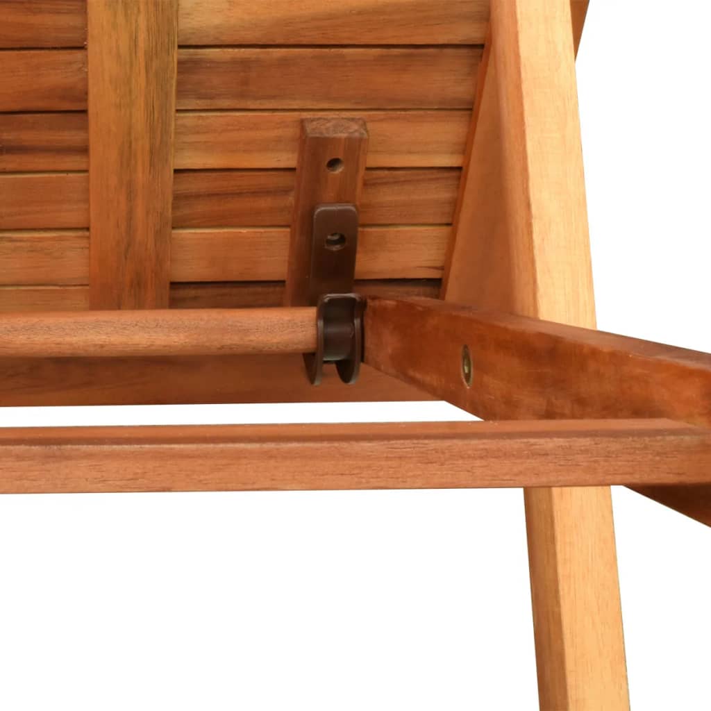 Ligbed Met Tafel Massief Acaciahout 1 ligbed met tafel