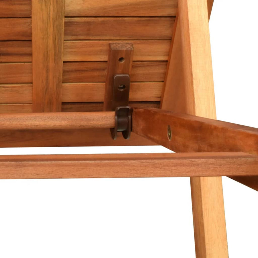 Ligbed Met Tafel Massief Acaciahout 1 ligbed met tafel