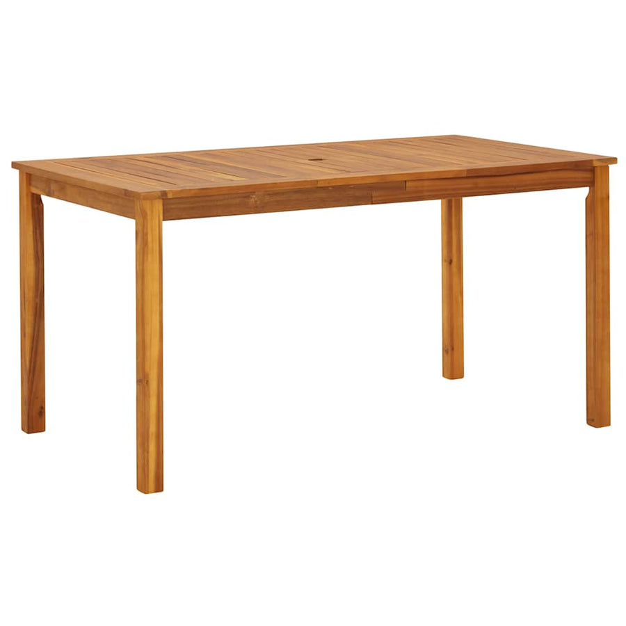 Tuintafel 140x80x74 cm massief acaciahout