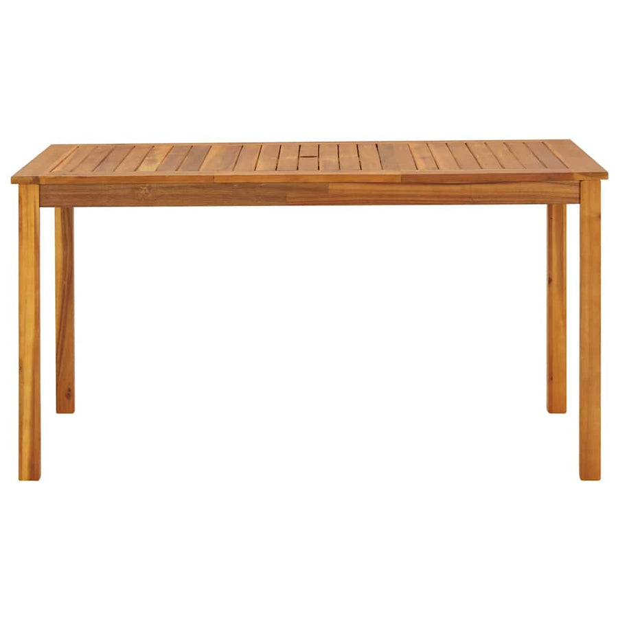 Tuintafel 140x80x74 cm massief acaciahout