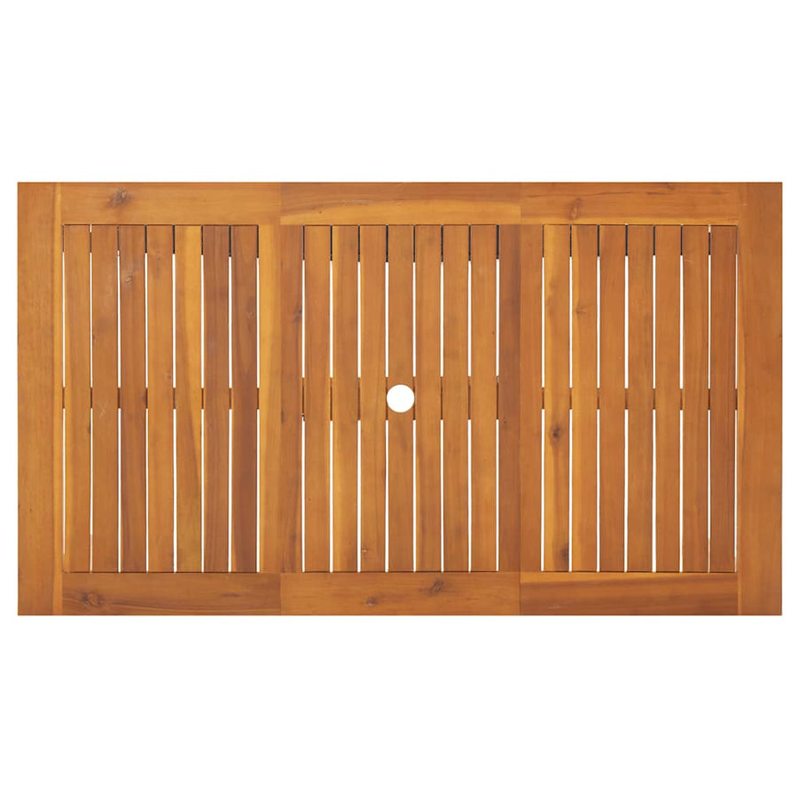 Tuintafel 140x80x74 cm massief acaciahout