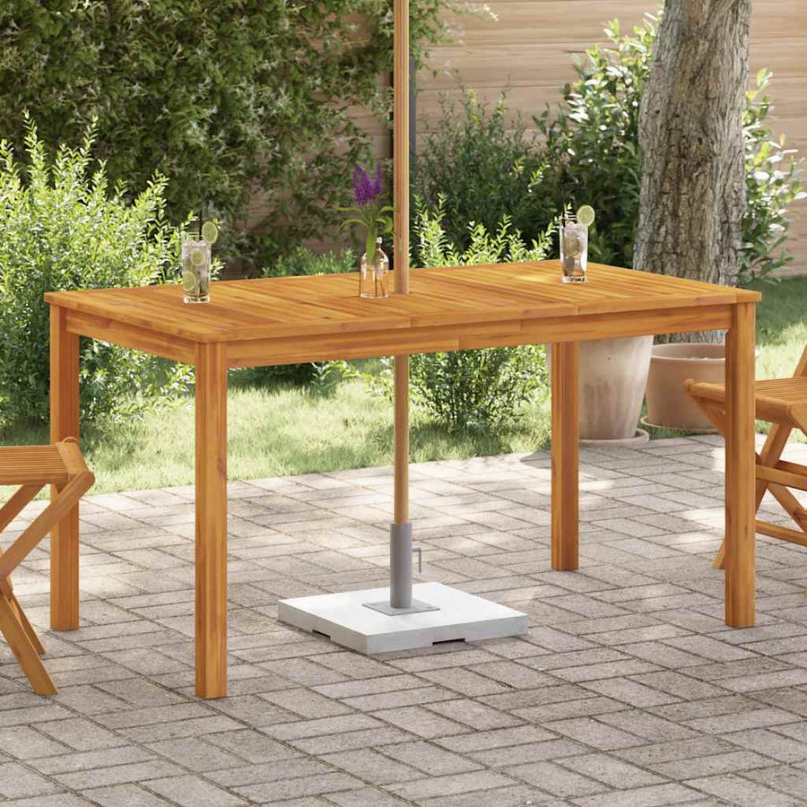 Tuintafel 140x80x74 cm massief acaciahout