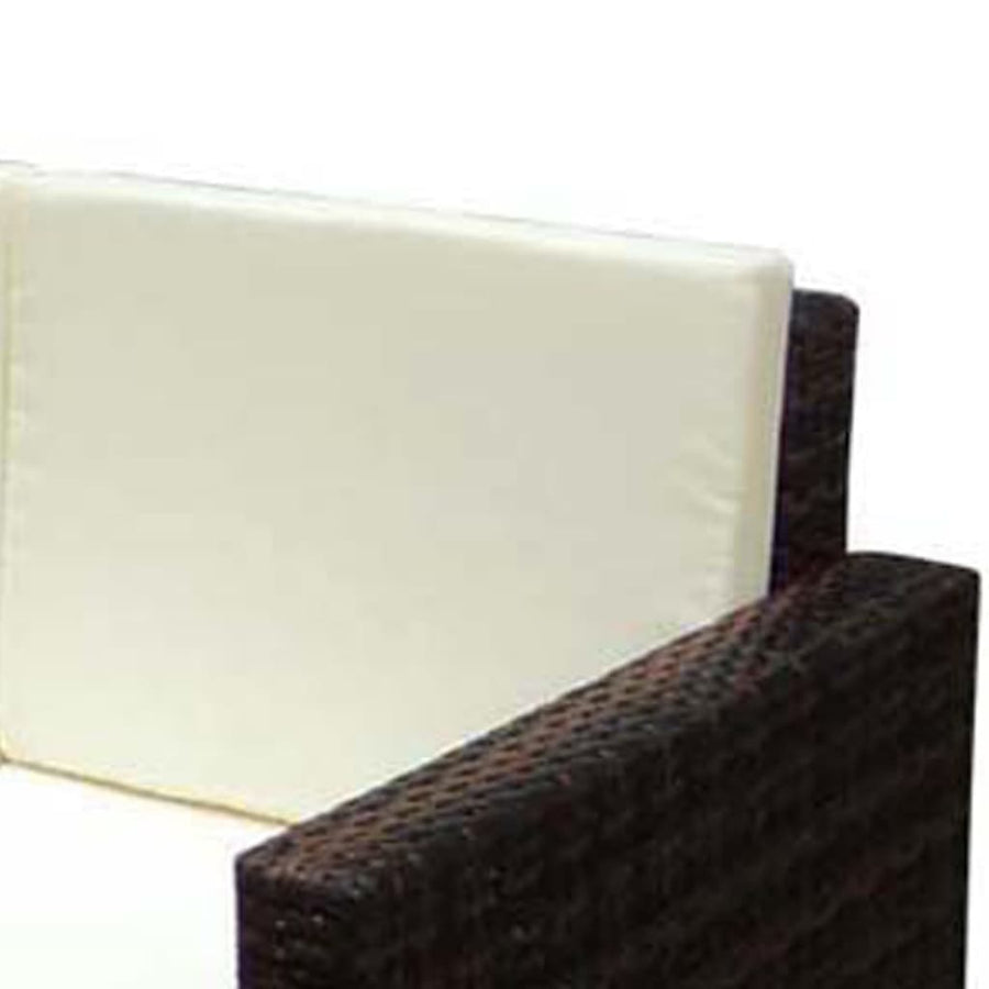 -Delige Loungeset Met Kussens Poly Rattan Bruin