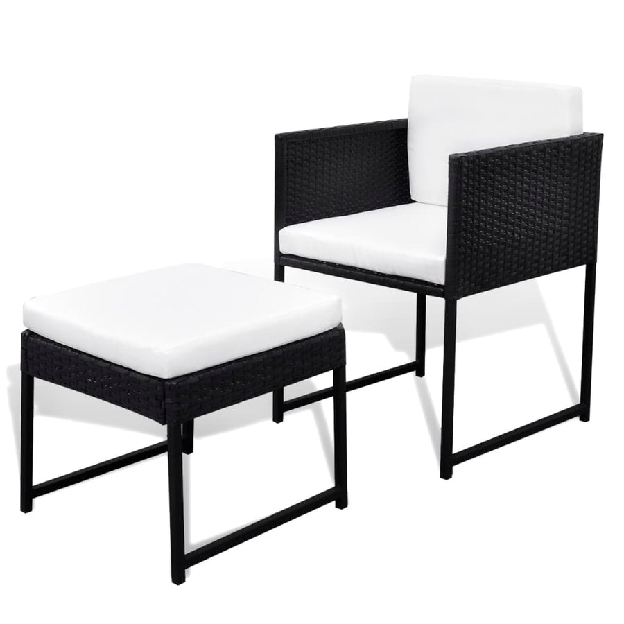 13-Delige Tuinset Met Kussens Poly Rattan 12