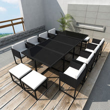 13-Delige Tuinset Met Kussens Poly Rattan 12