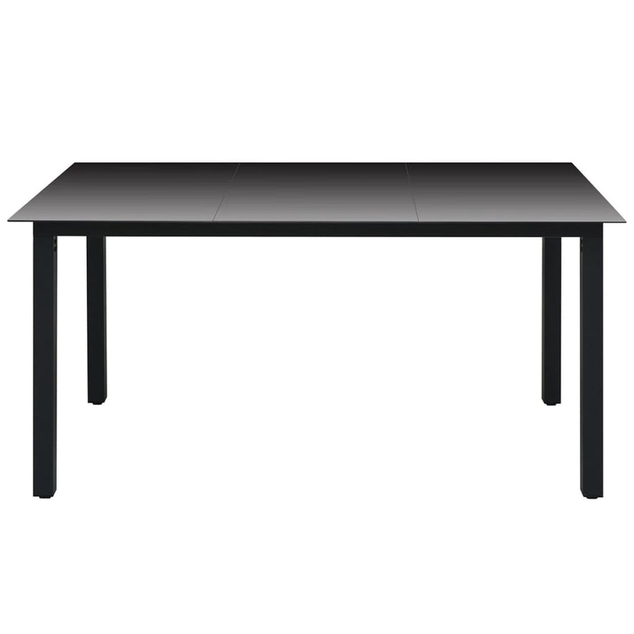 Tuintafel 50X90X74 Cm Aluminium En Glas 150 x 90 cm