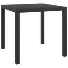 Garden table 80x80x74 cm aluminium and HKC black