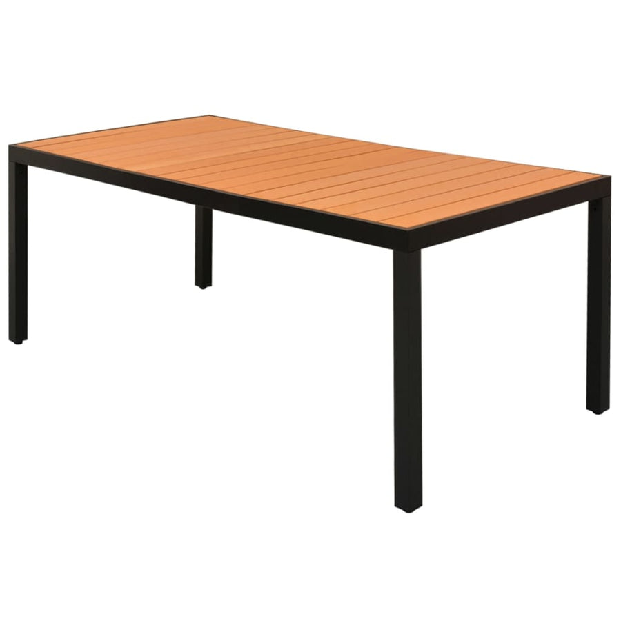 Tuintafel 85X90X74 Cm Aluminium En Hkc 185 x 90 cm