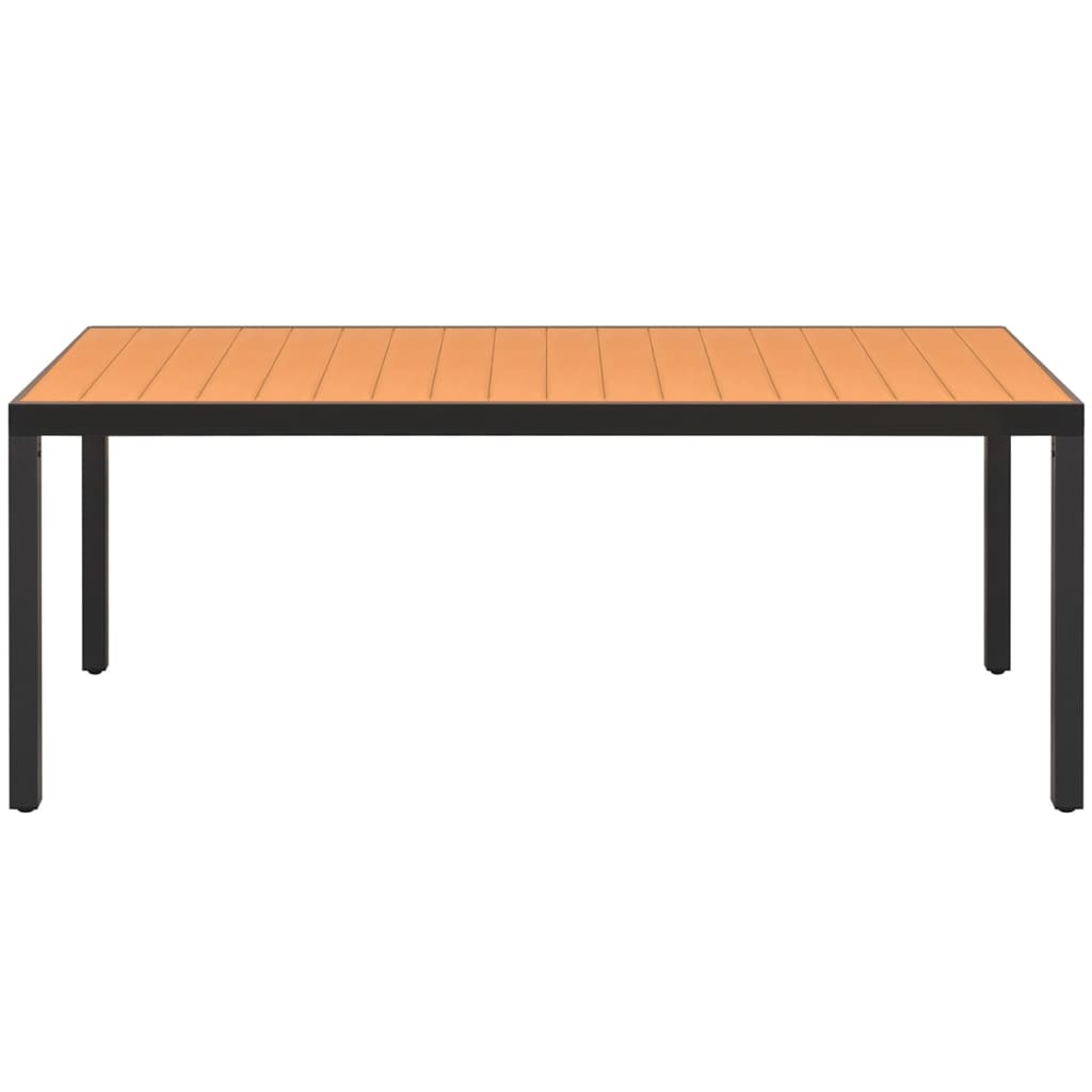 Tuintafel 85X90X74 Cm Aluminium En Hkc 185 x 90 cm