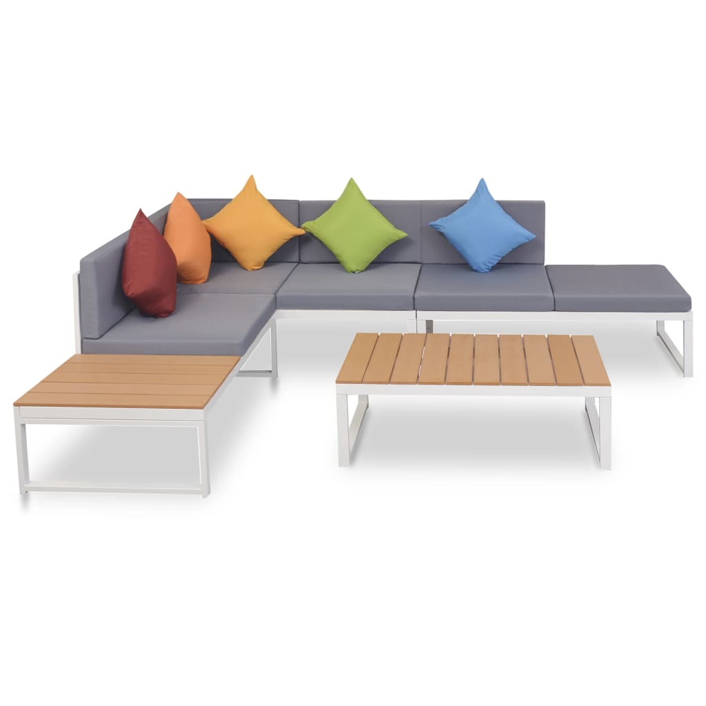 -Delige Met Kussens Aluminium En Hkc 4 Loungeset