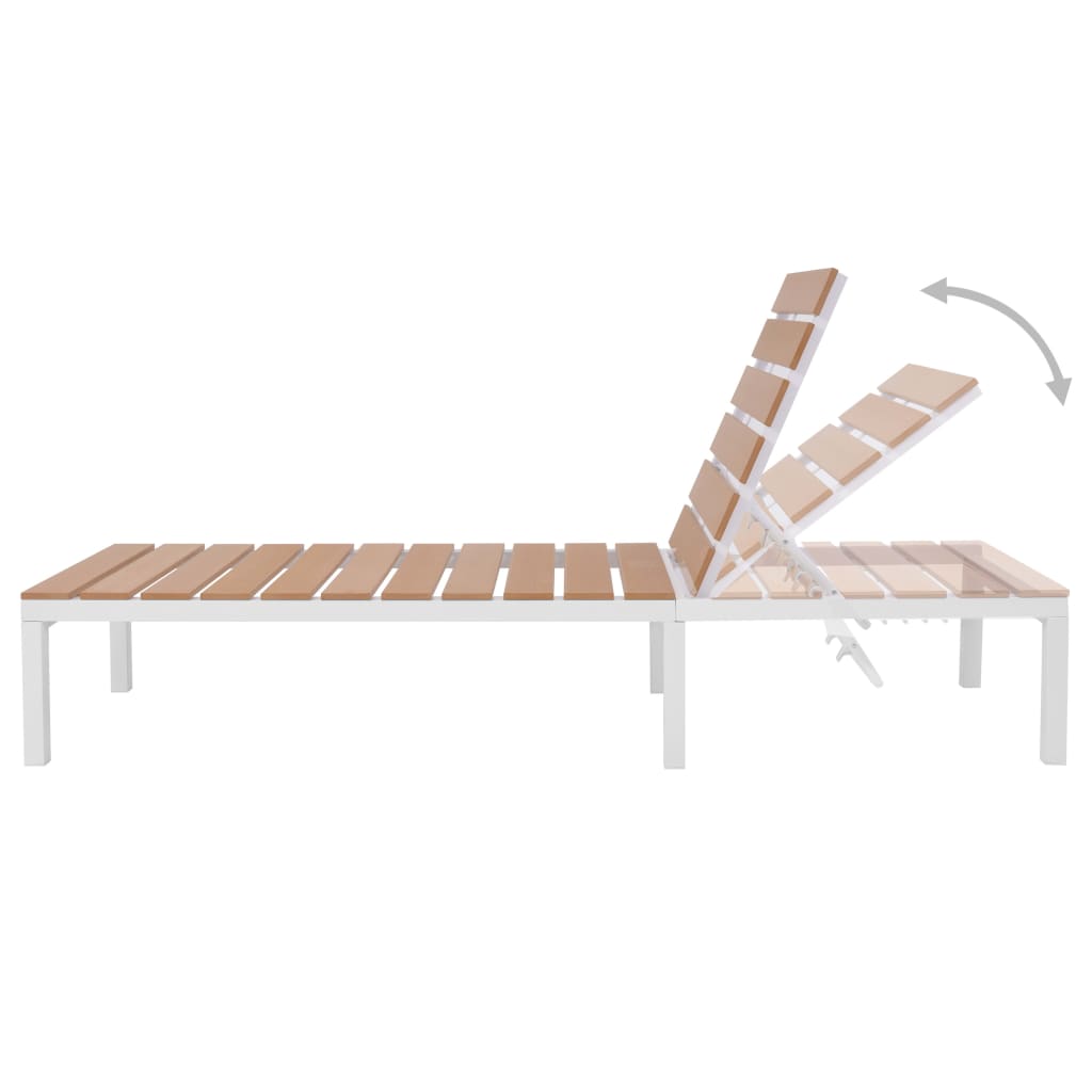-Delige Loungeset Met Kussens Aluminium En Hkc 5 Loungeset met ligstoel