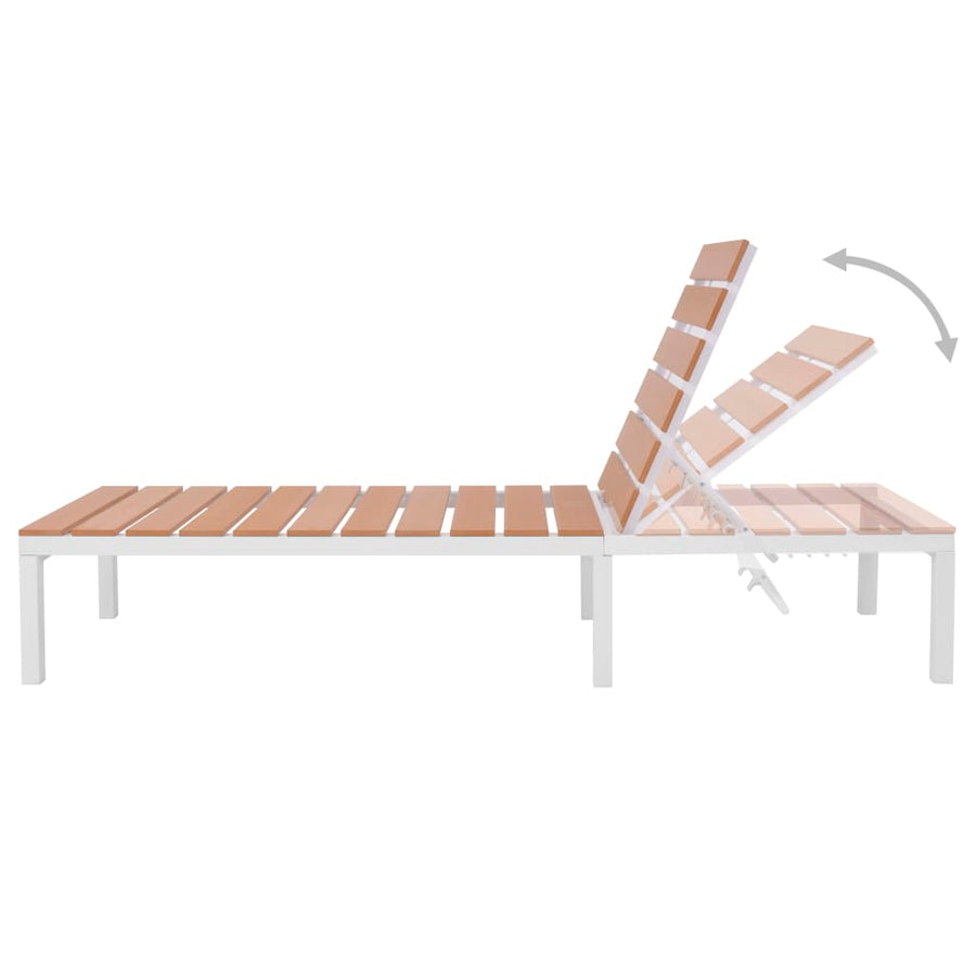 -Delige Loungeset Met Kussens Aluminium En Hkc 5 Loungeset met ligstoel