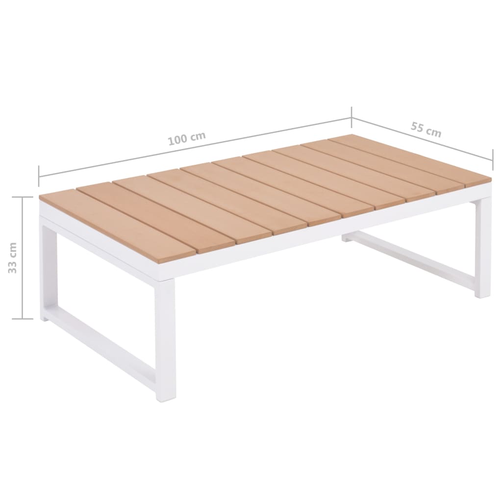 -Delige Loungeset Met Kussens Aluminium En Hkc 5 Loungeset met ligstoel