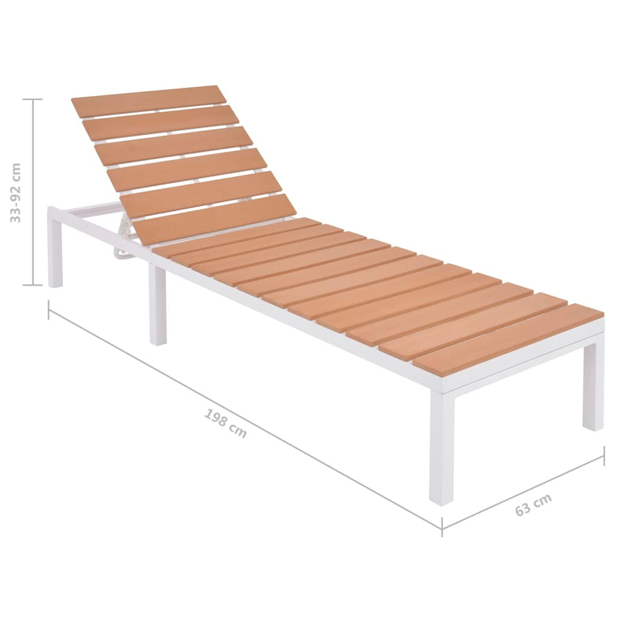 -Delige Loungeset Met Kussens Aluminium En Hkc 5 Loungeset met ligstoel