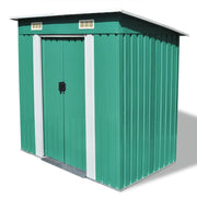 Tuinschuur metaal 190x124x181 cm groen