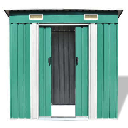 Tuinschuur Metaal Groen