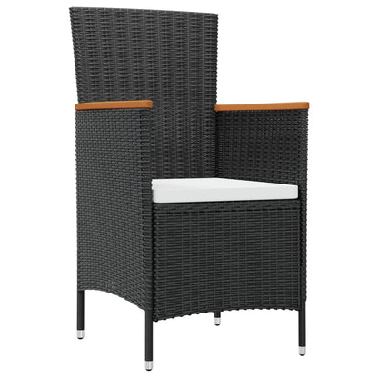 7-delige Tuinset met kussens poly rattan