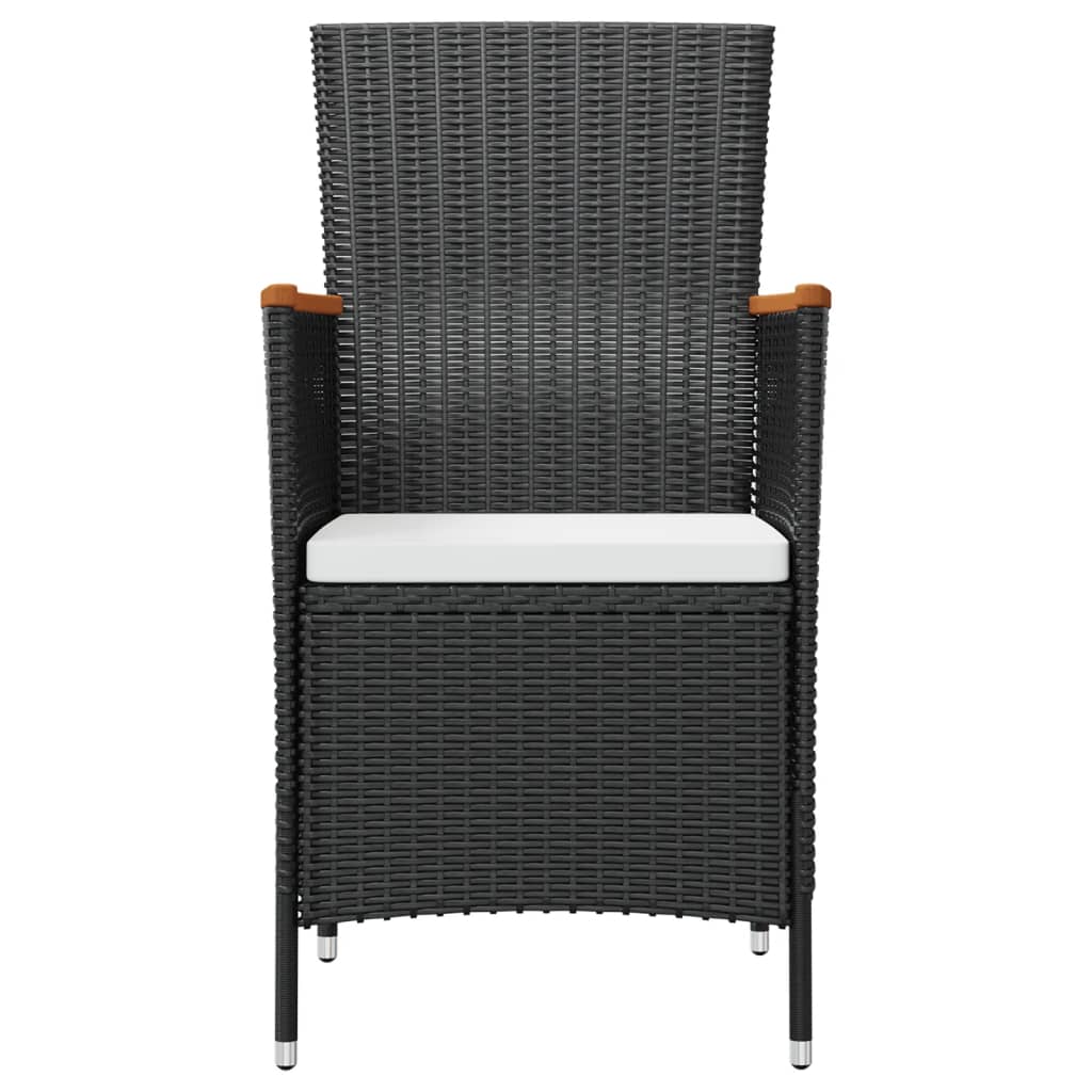 7-delige Tuinset met kussens poly rattan