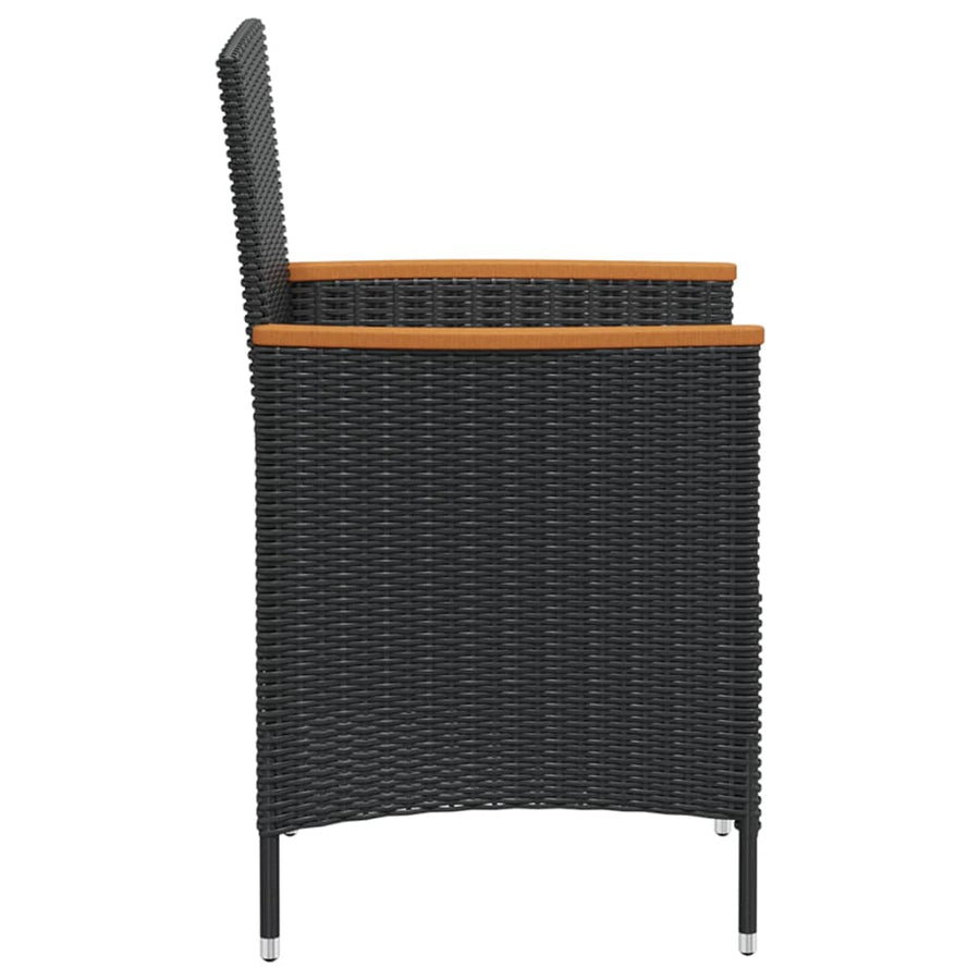 7-delige Tuinset met kussens poly rattan