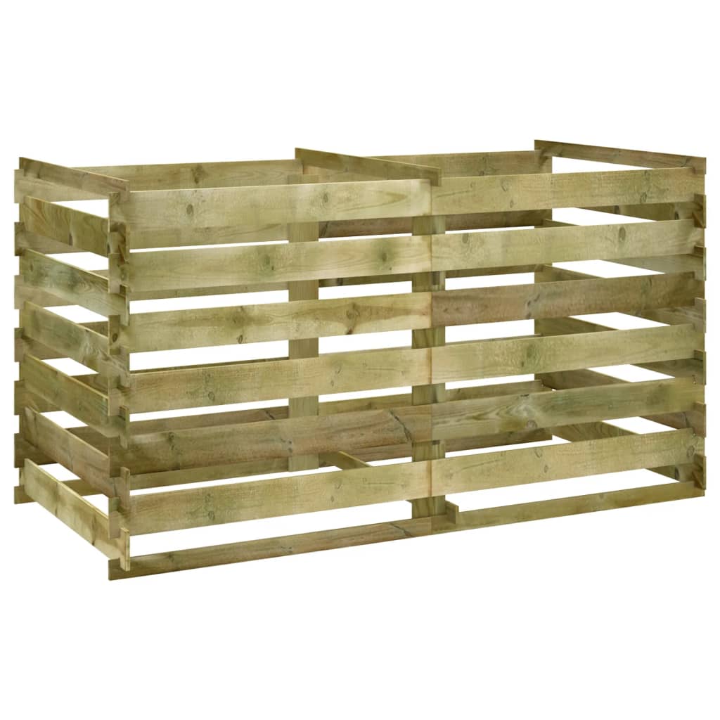 Compostbak Met Latten Geïmpregneerd Grenenhout 180 x 90 x 90 cm