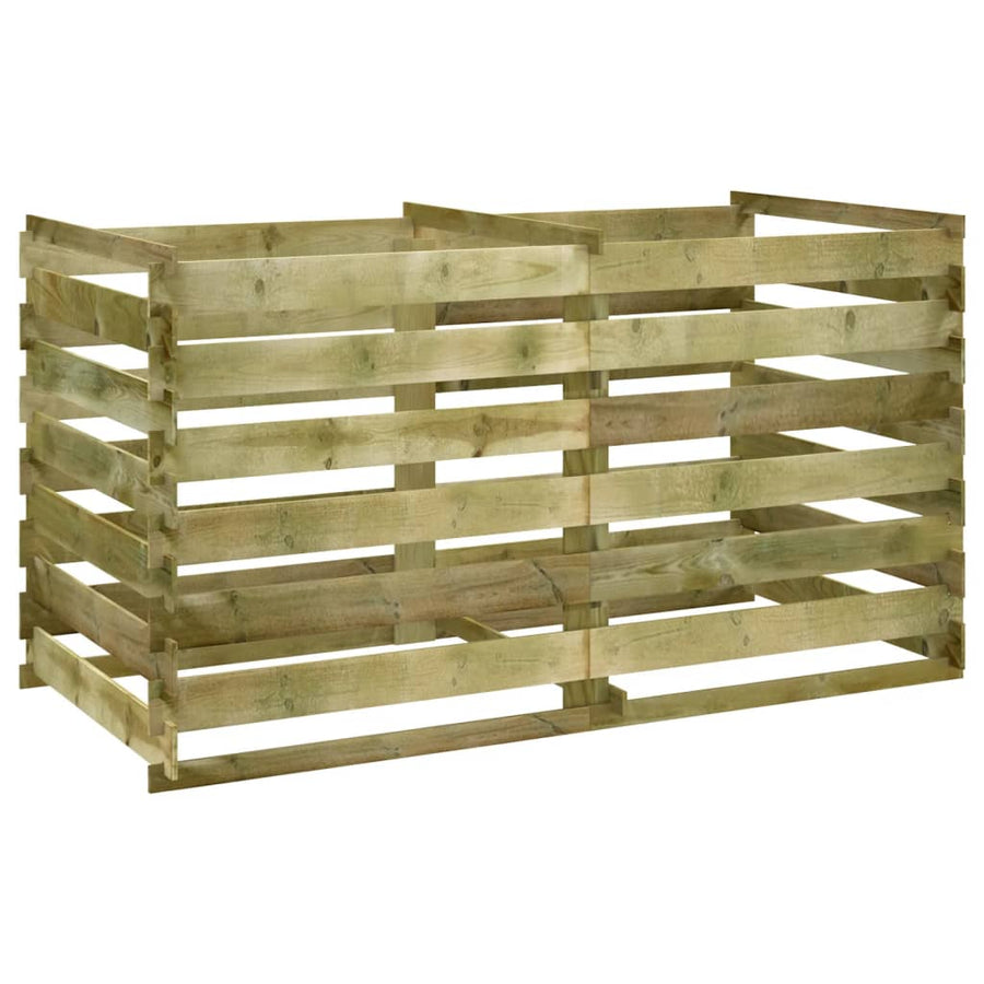 Compostbak Met Latten Geïmpregneerd Grenenhout 180 x 90 x 90 cm