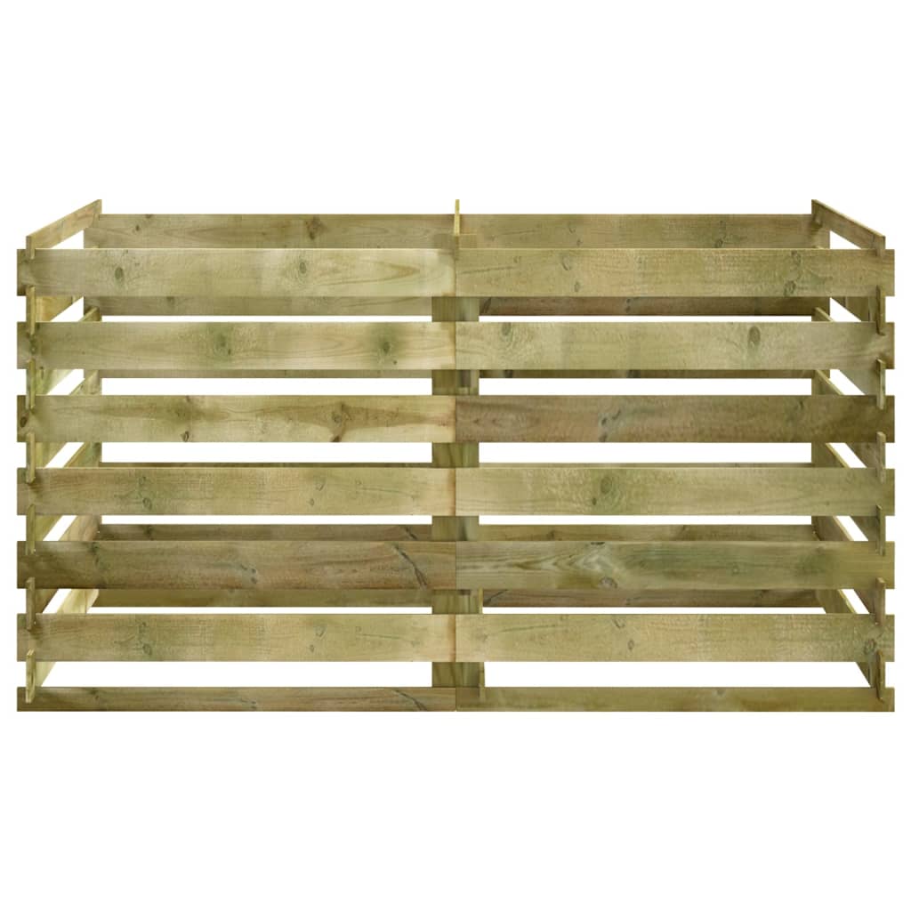 Compostbak Met Latten Geïmpregneerd Grenenhout 180 x 90 x 90 cm