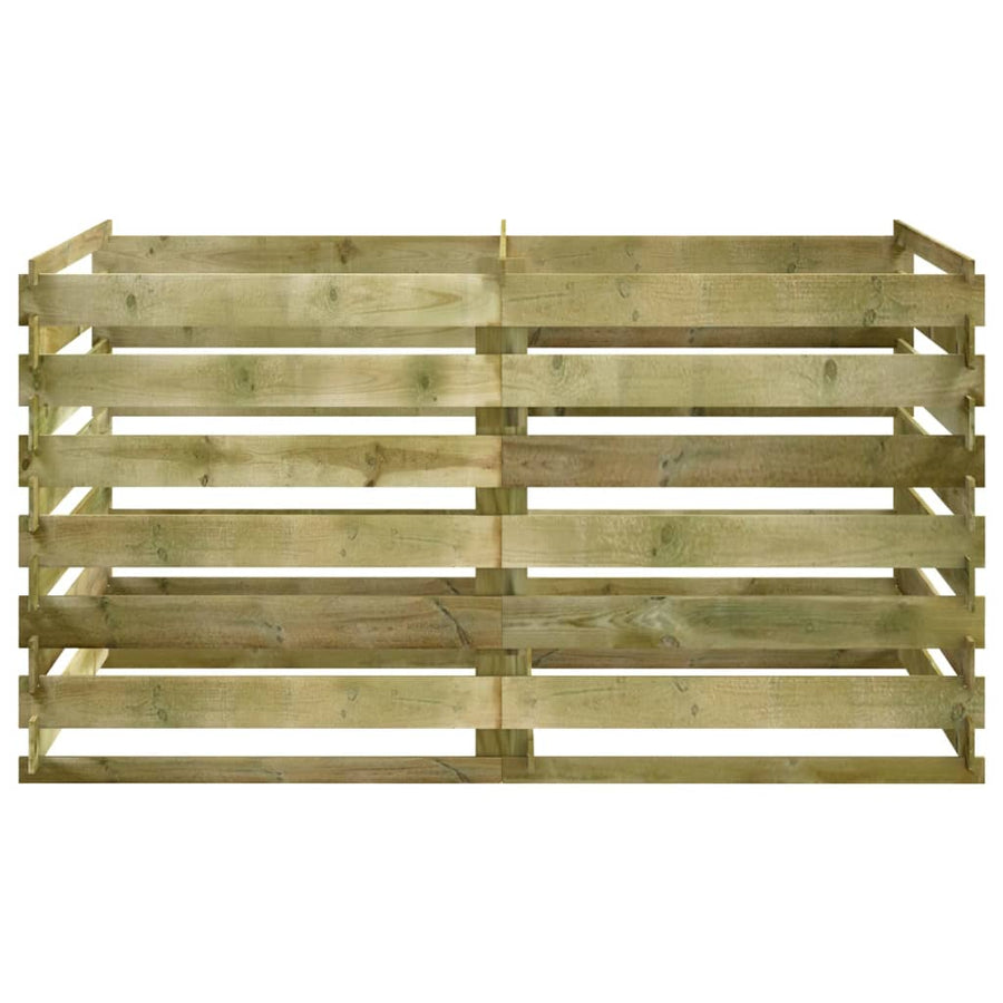 Compostbak Met Latten Geïmpregneerd Grenenhout 180 x 90 x 90 cm