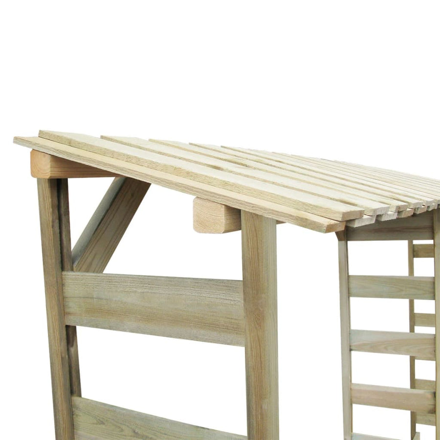 Haardhoutopslag Dubbel Geïmpregneerd Grenenhout 300 x 44 x 176 cm