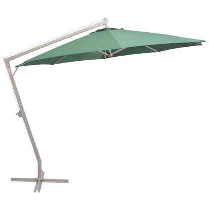 Zweefparasol met aluminium paal 350 cm groen