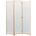 3-Panel Room Divider 120x170x4 cm fabric cream