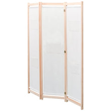 Kamerscherm Met Panelen 120X170X4 Cm Stof 3 Crème