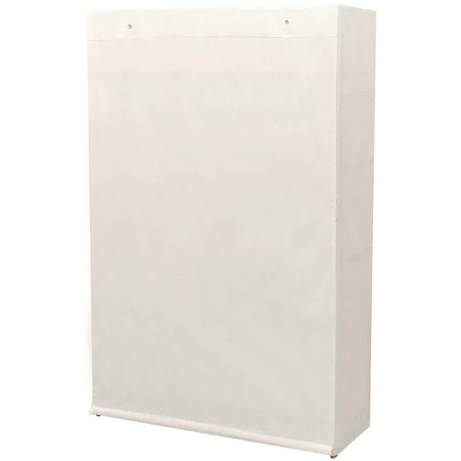 Kledingkast Stof En Grenenhout 0X40X70 Cm Wit