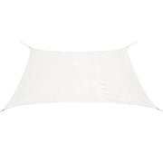 Sunshade HDPE rectangle 4x6 m white